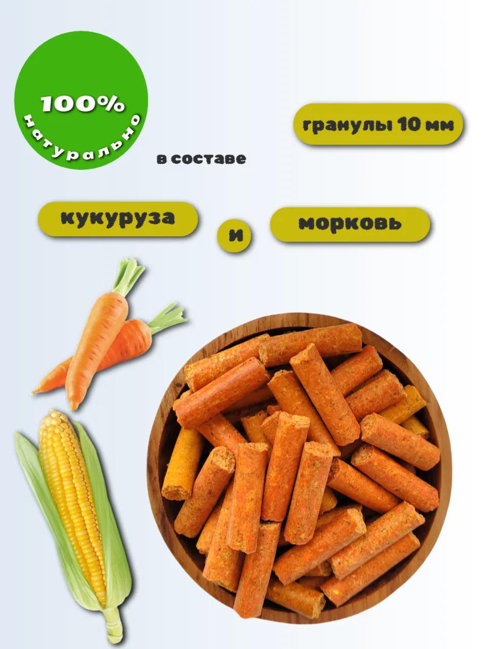 SanGran. Лакомства для лошадей кукурузные МОРКОВЬ. 5 кг