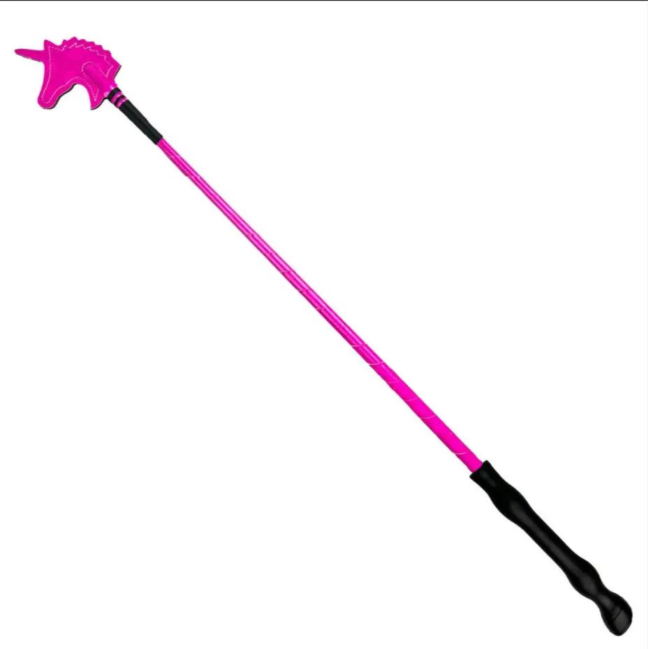 Хлыст York Heart Unicorn конкурный розовый 65 cm
