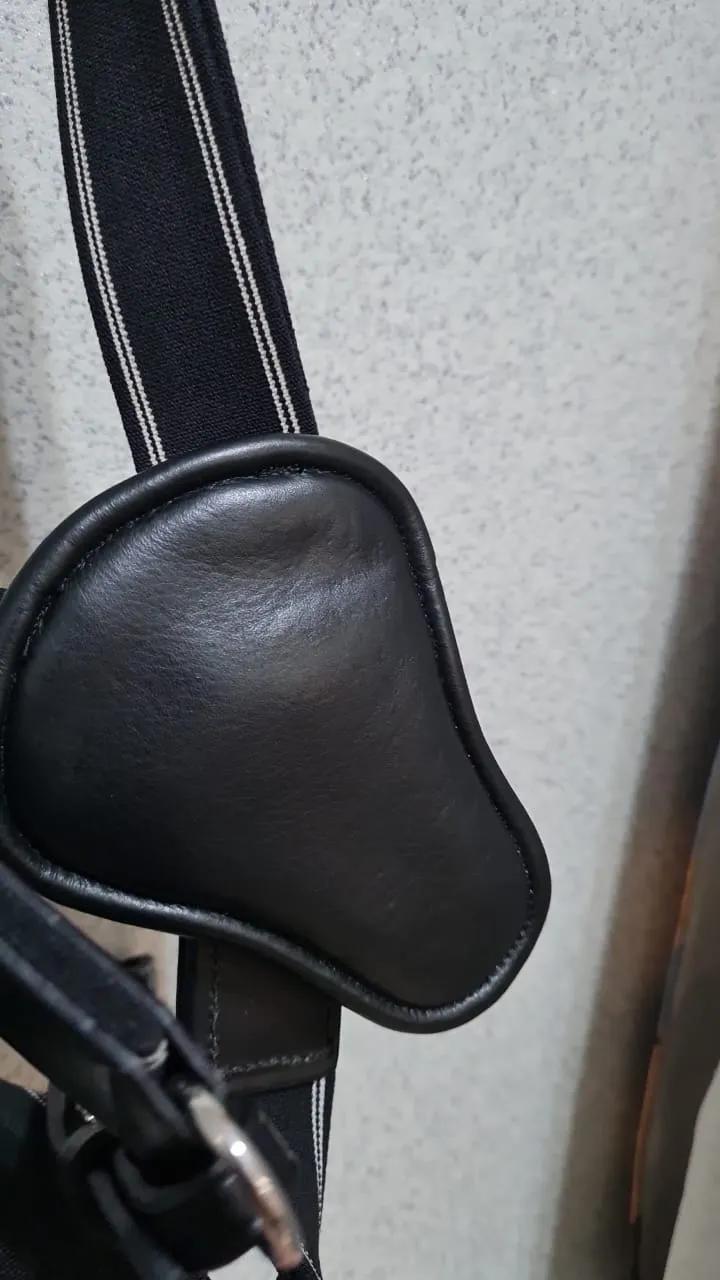 Подперсье с резинками 5 точек LeatherArt (FULL, Чёрный)