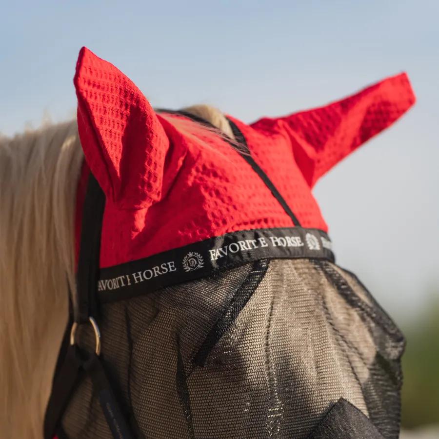 Маска антимоскитная FAVORITE HORSE (красная)