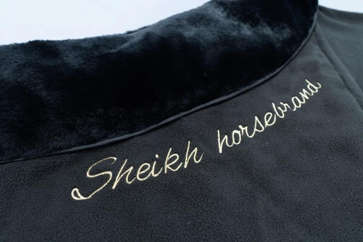 Попона SHEIKH HORSE BRAND, коллекция ORIENTAL, цвет черный, р-р 155