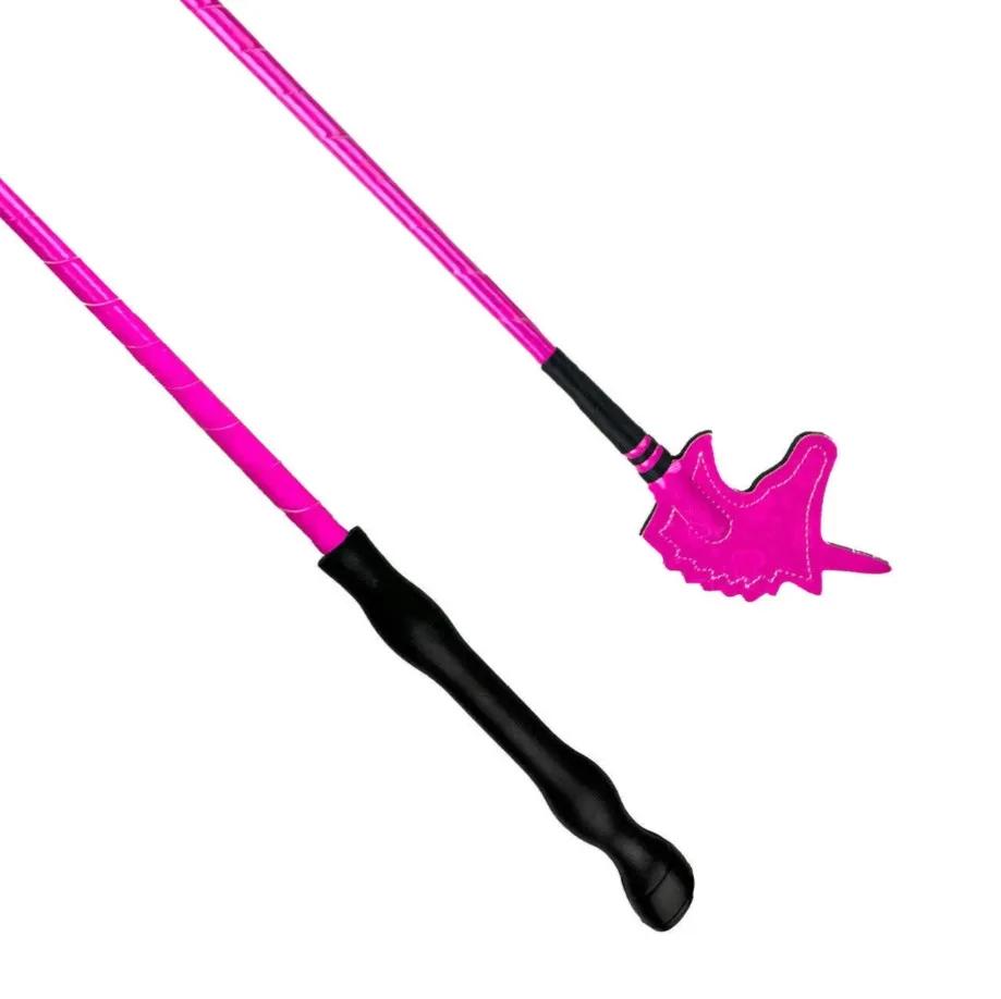 Хлыст York Heart Unicorn конкурный розовый 65 cm