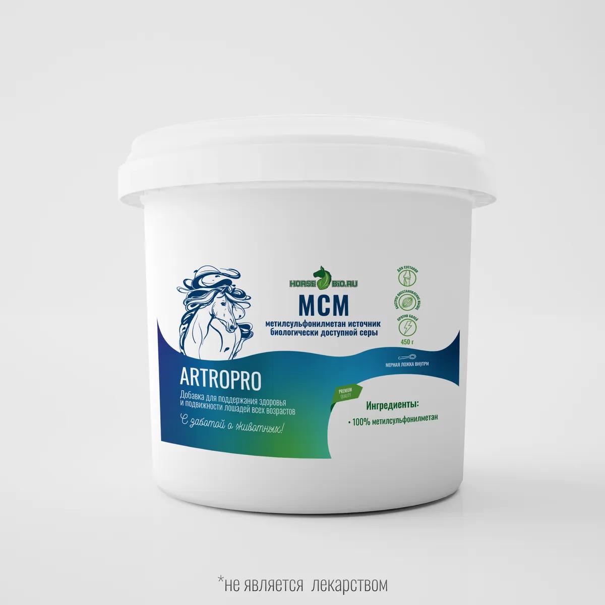 Подкормка МСМ ArtroPro для лошадей, 450 г