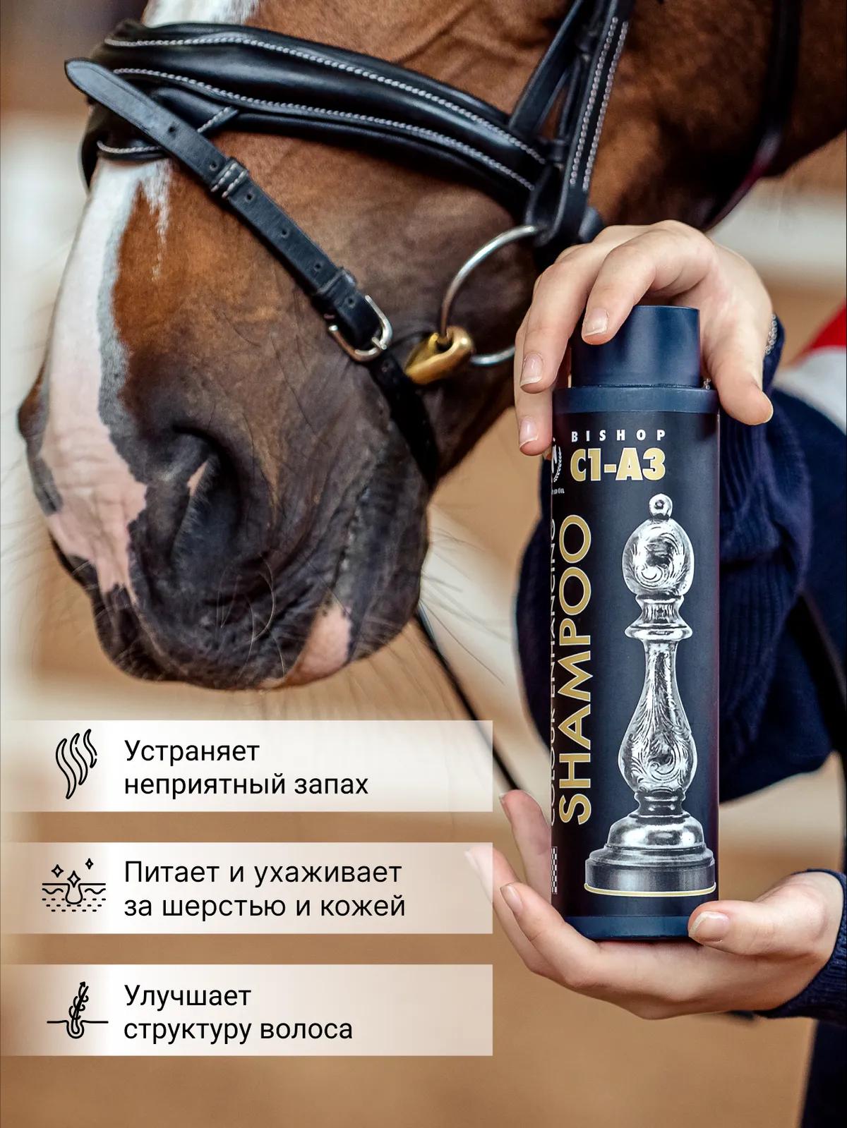 Шампунь оттеночный для лошадей рыжей масти