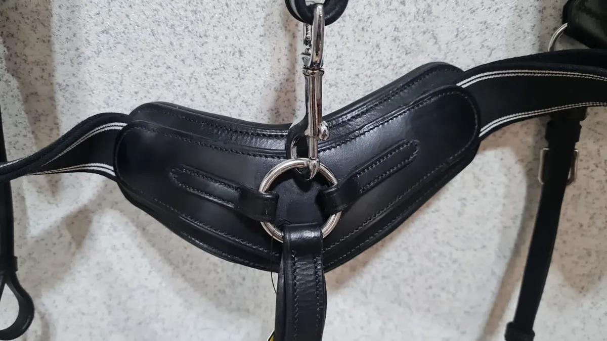 Подперсье с резинками 5 точек LeatherArt (FULL, Чёрный)