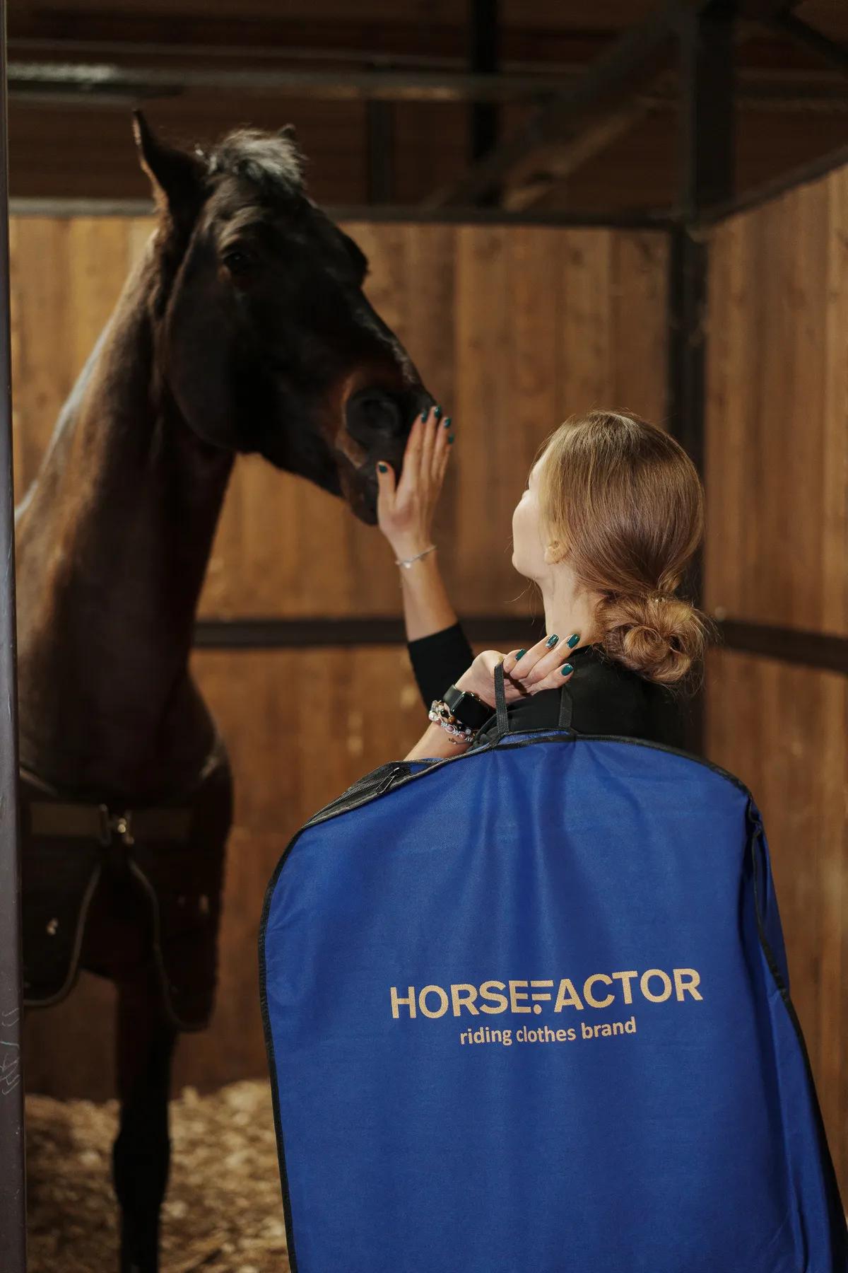 Вальтрап выездковый HorseFactor Film Collection синий
