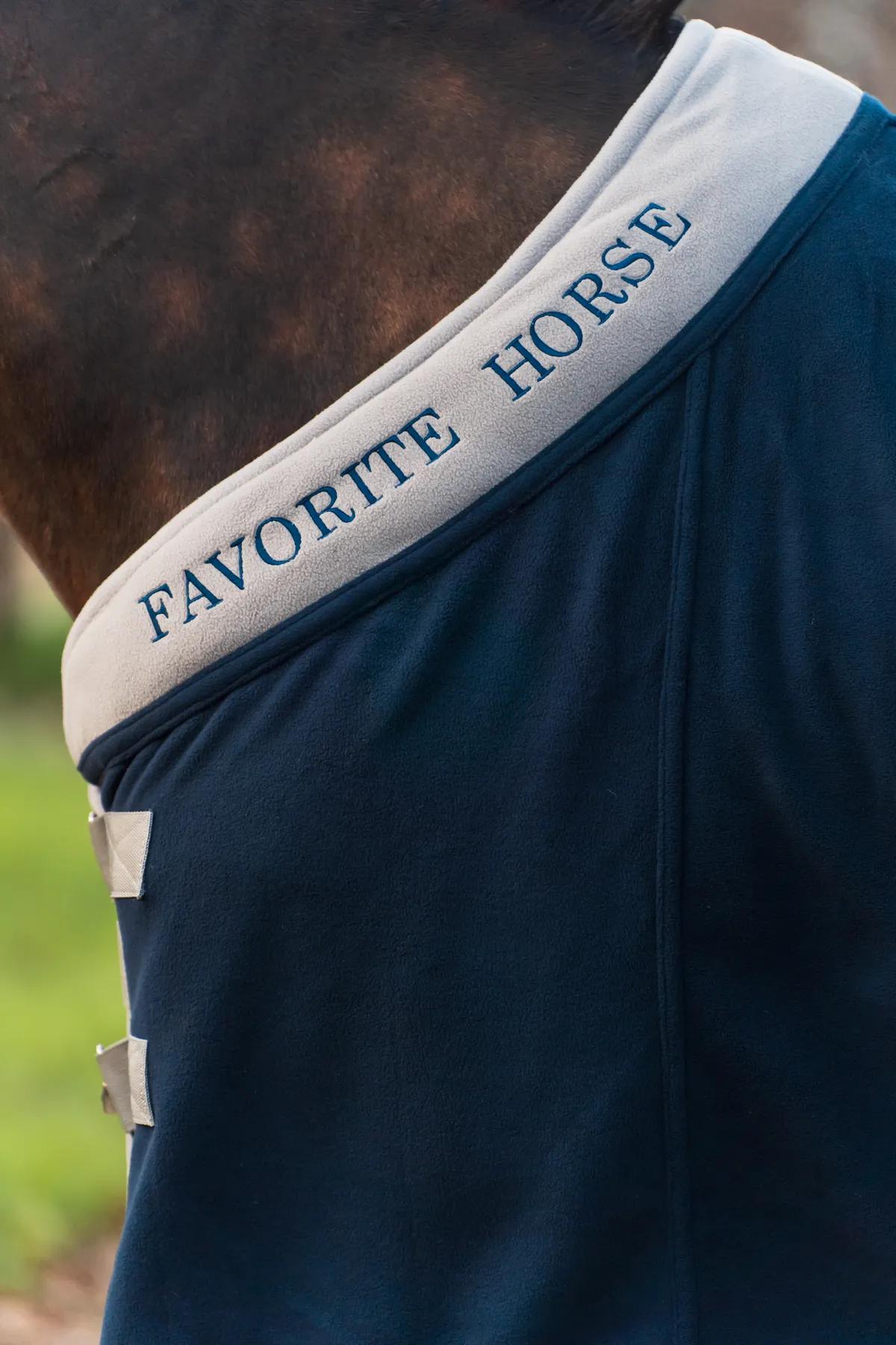 Попона флисовая FAVORITE HORSE Aristocratic (синяя)