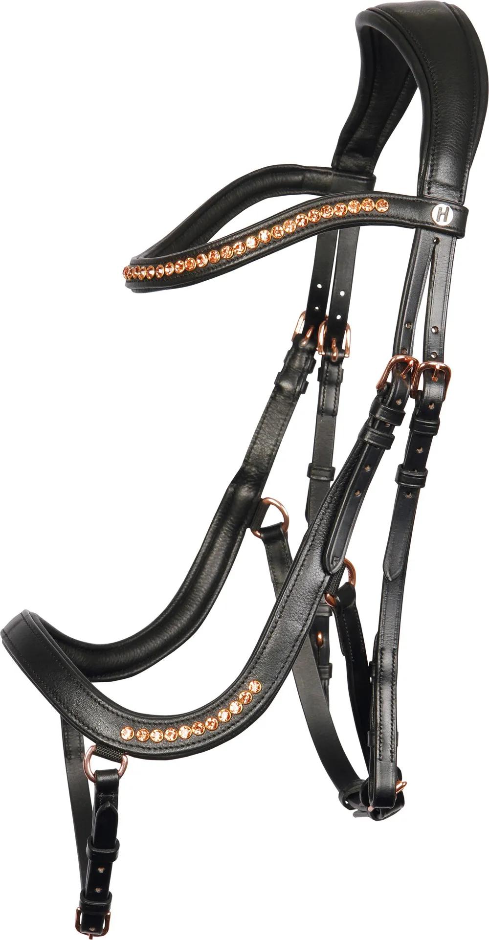 Уздечка для лошади кожаная Anatomic Rosegold (Harry's Horse Голландия)