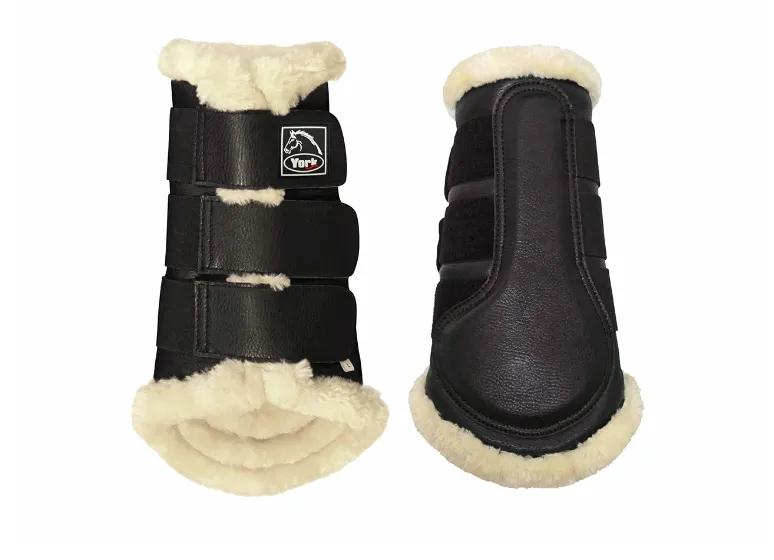 Ногавки York Comfort Plus выездковые с иск.мехом пара черные, Cob