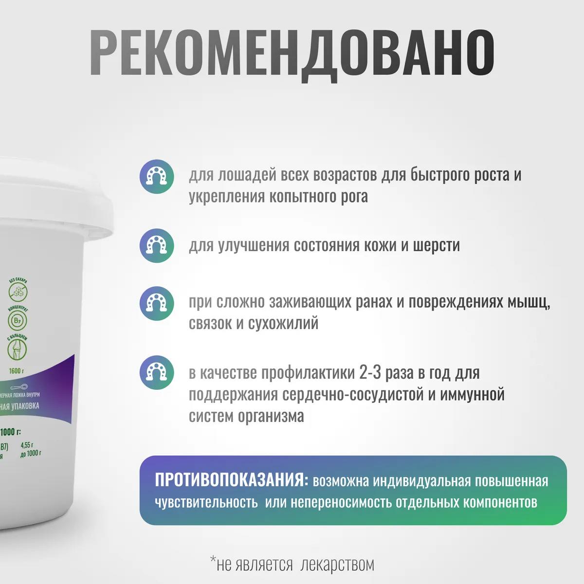 Биотин ExterPro для лошадей MAXI, 1600 г