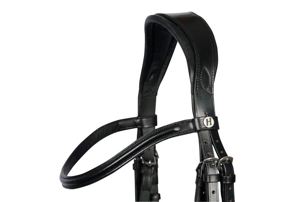 Уздечка Anatomic Release Black с поводом