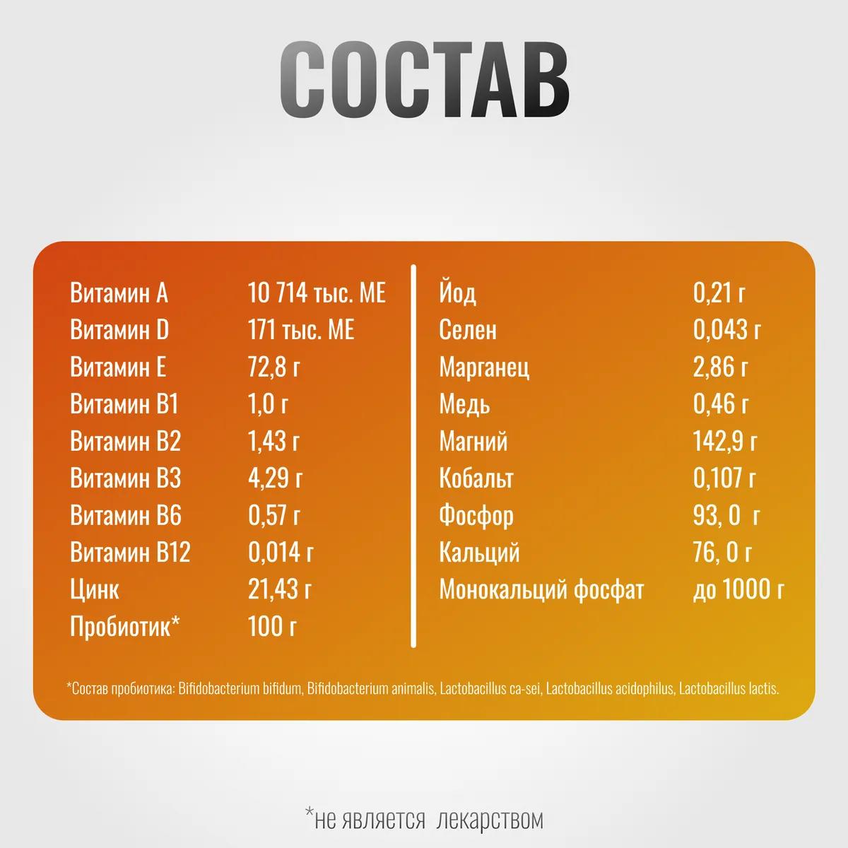 Витаминный комплекс  ХорсВит Пробио VitaPro для лошадей, 700 г