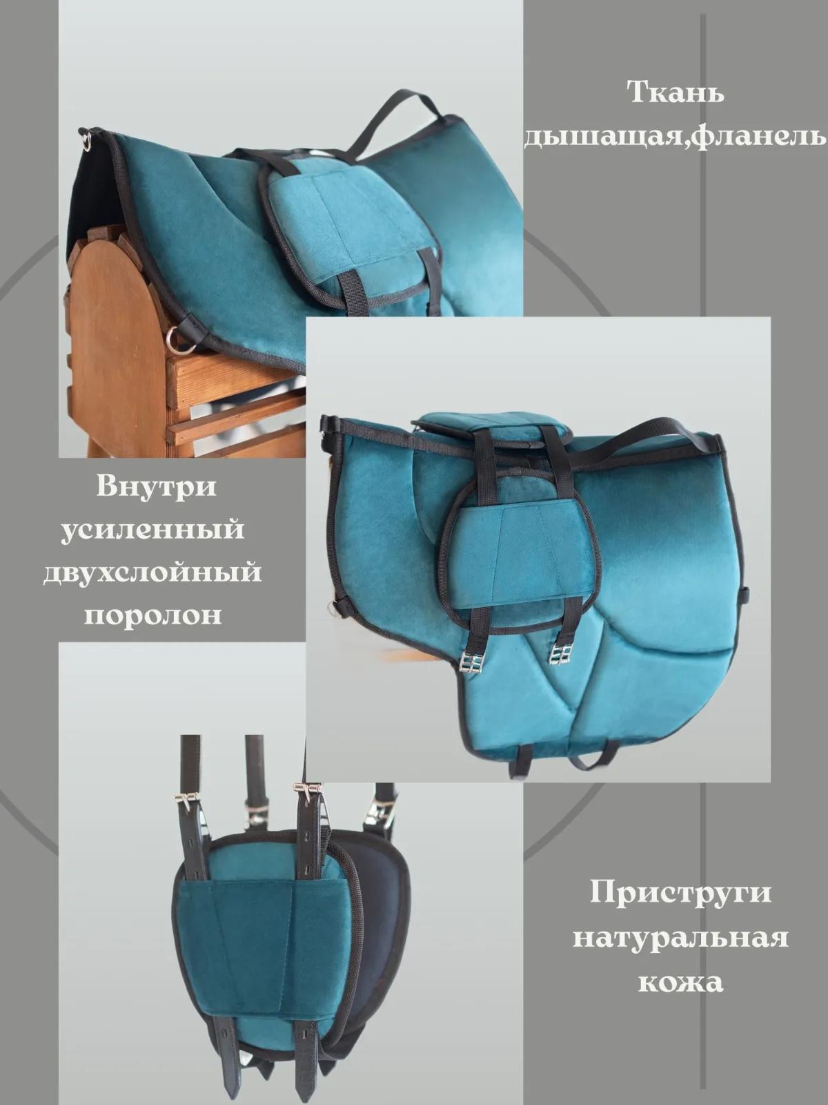 Велюровый пад для лошади ( изумрудный)