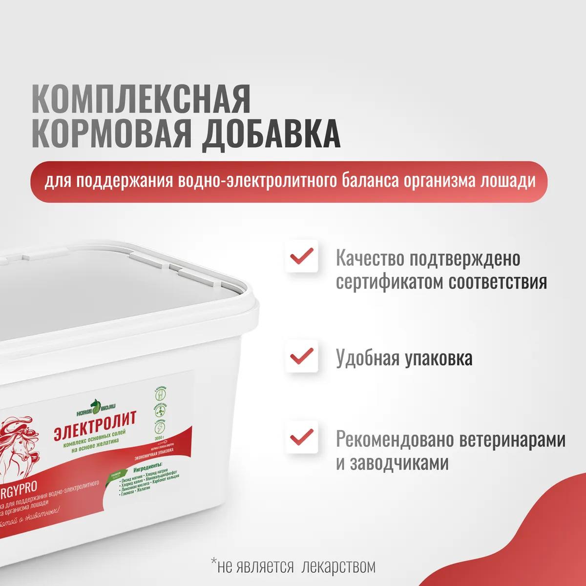 Электролит EnergyPro для лошадей MAXI, 3000 г