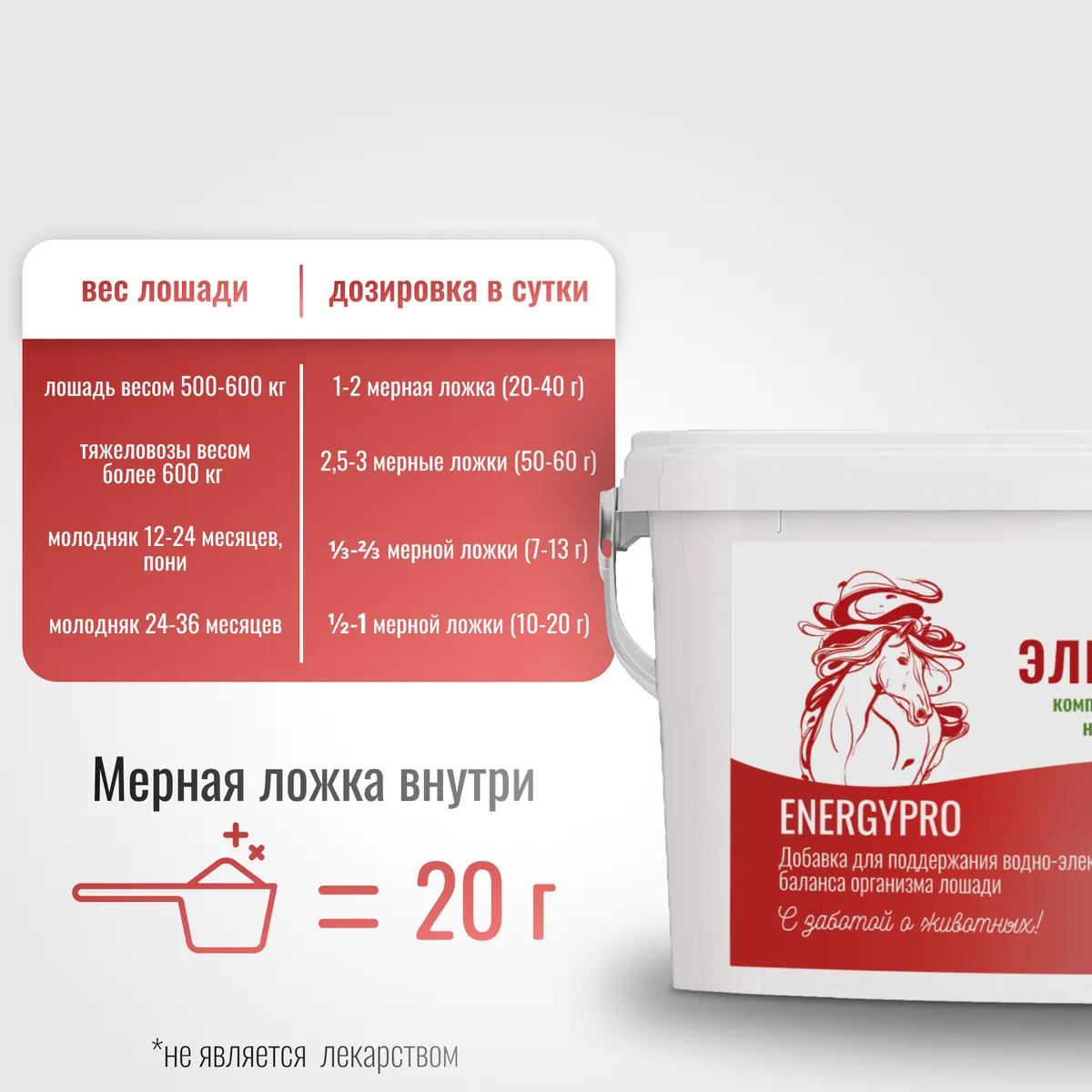 Электролит EnergyPro для лошадей 