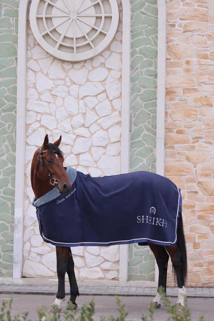 Попона SHEIKH HORSE BRAND, коллекция ORIENTAL, цвет синий, р-р 135