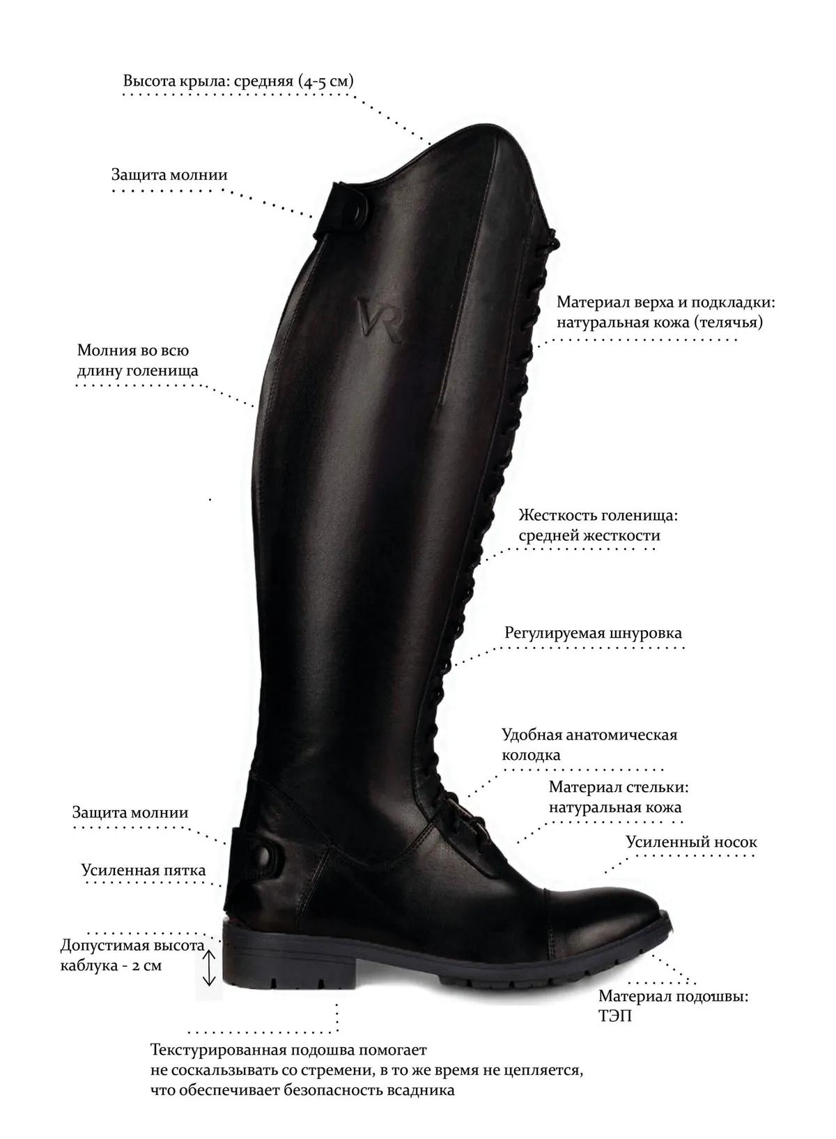 Сапоги на высокой шнуровке
