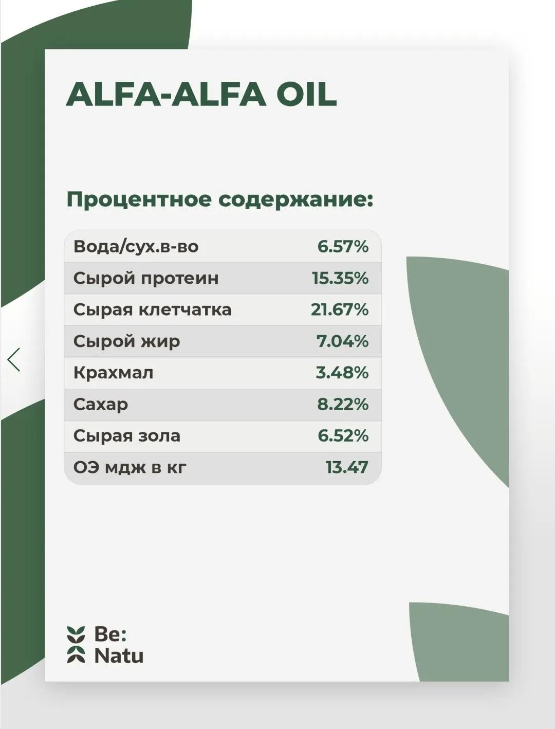 Alfa-Alfa oil 15кг.