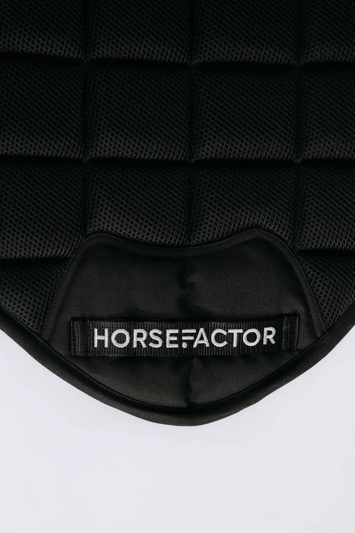 Вальтрап для конного спорта конкурный Halitus черный с белым (HorseFactor)