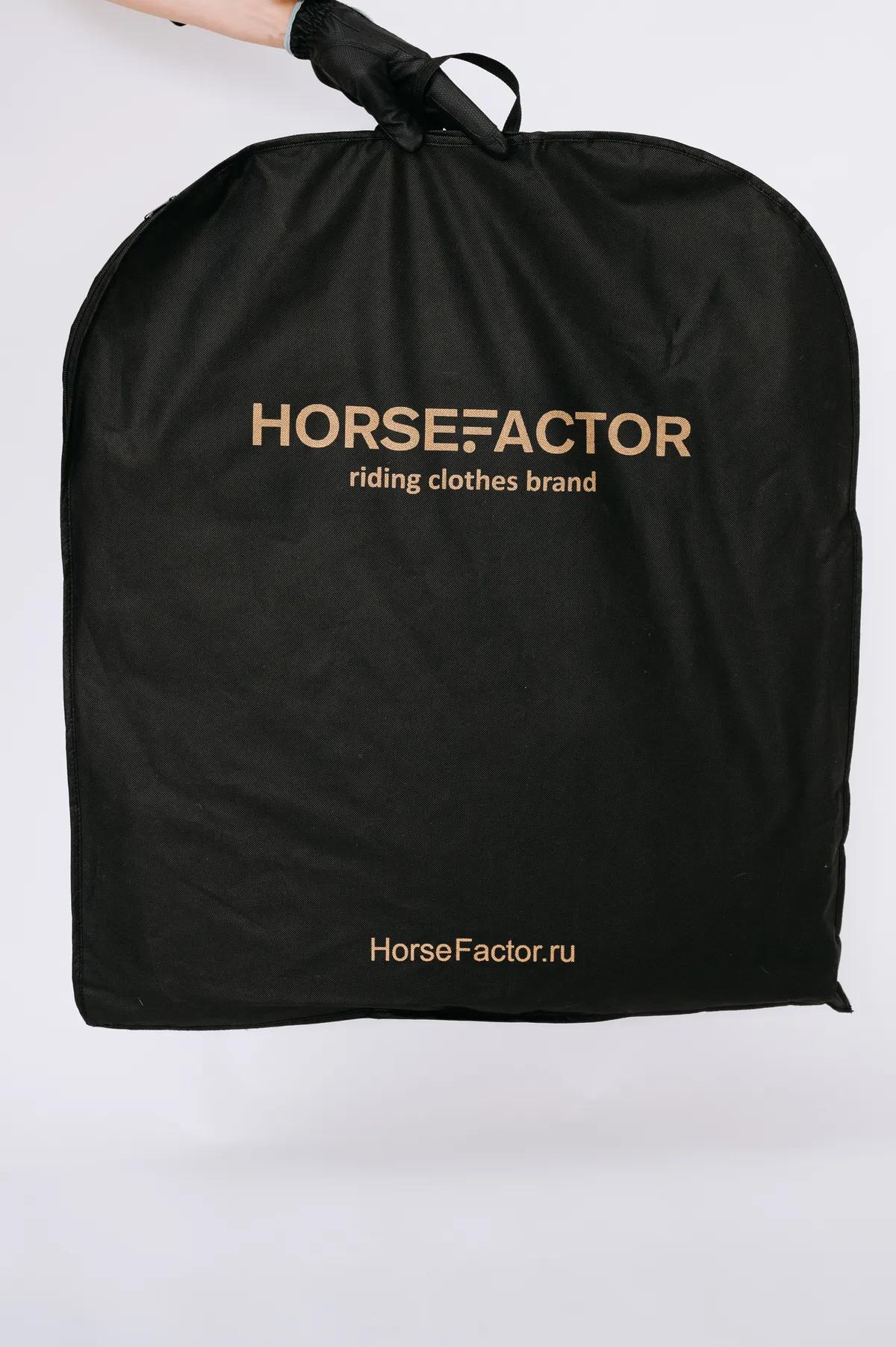 Вальтрап для конного спорта конкурный Halitus черный с белым (HorseFactor)