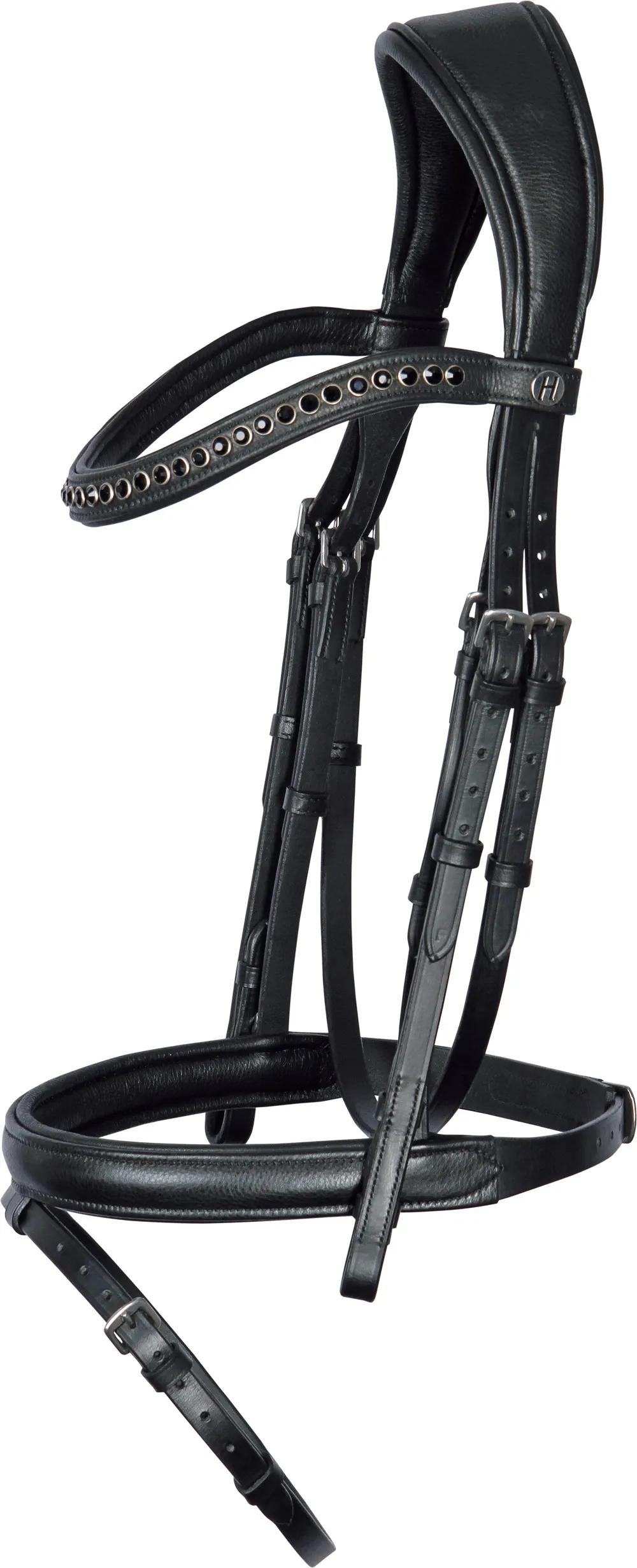 Уздечка для лошади кожаная Nero soft (Harry's Horse Голландия)