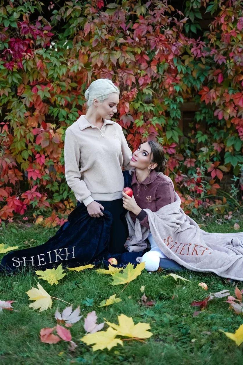 Плед SHEIKH HORSE BRAND, цвет бежевый