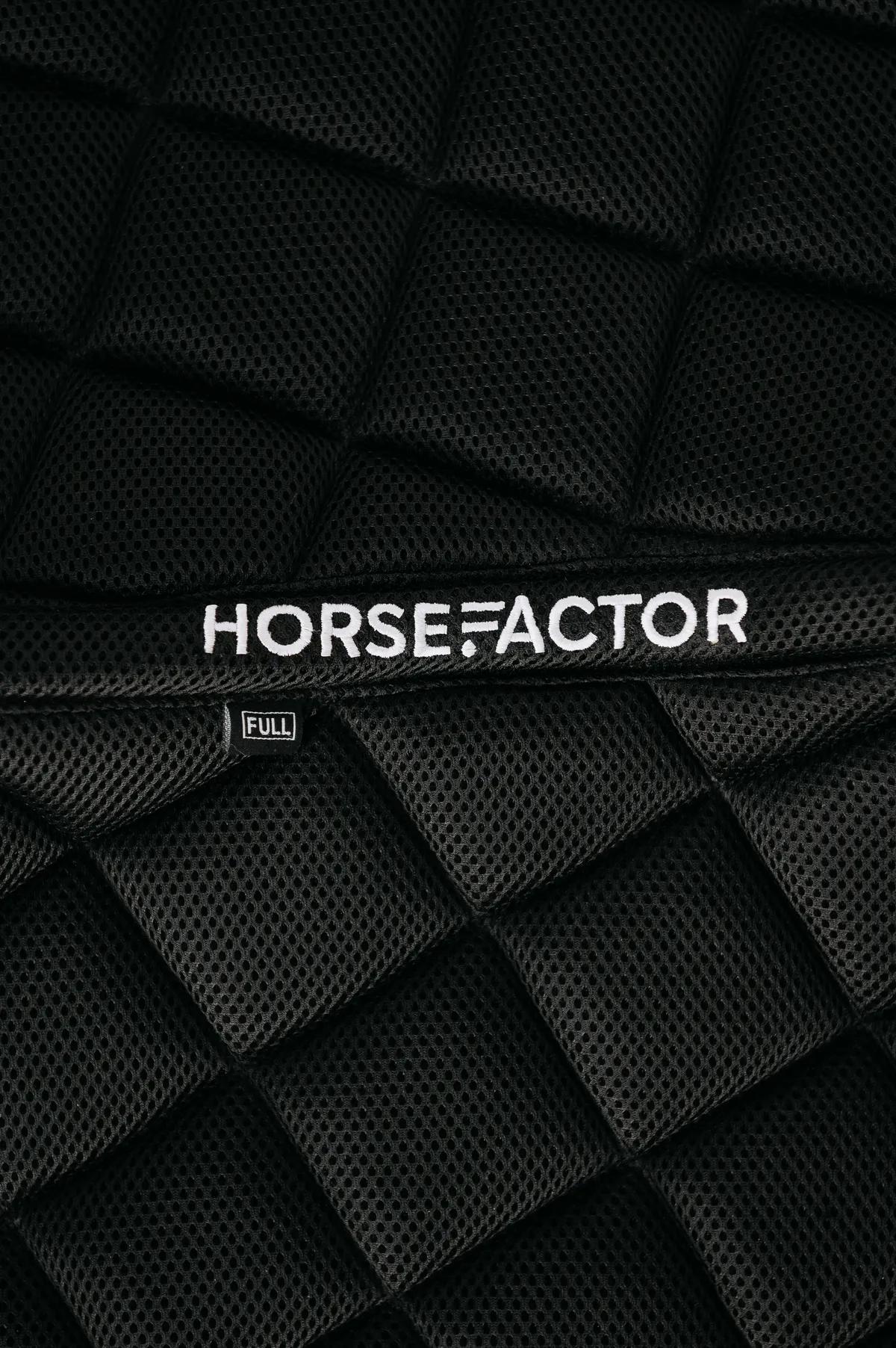 Вальтрап для конного спорта конкурный Halitus черный с белым (HorseFactor)
