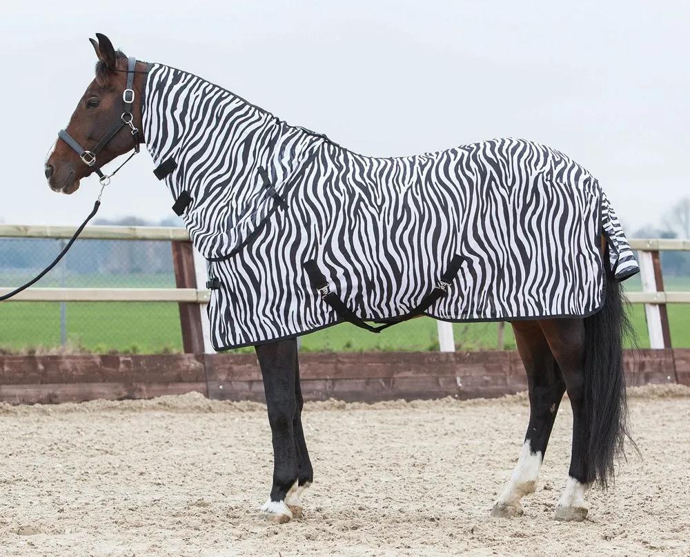 Попона сетка с капором Zebra