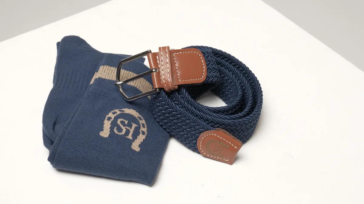 Гольфы для верховой езды SHEIKH HORSE BRAND, цвет синий