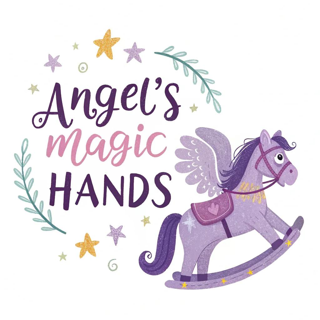 Логотип Angel's magic hands