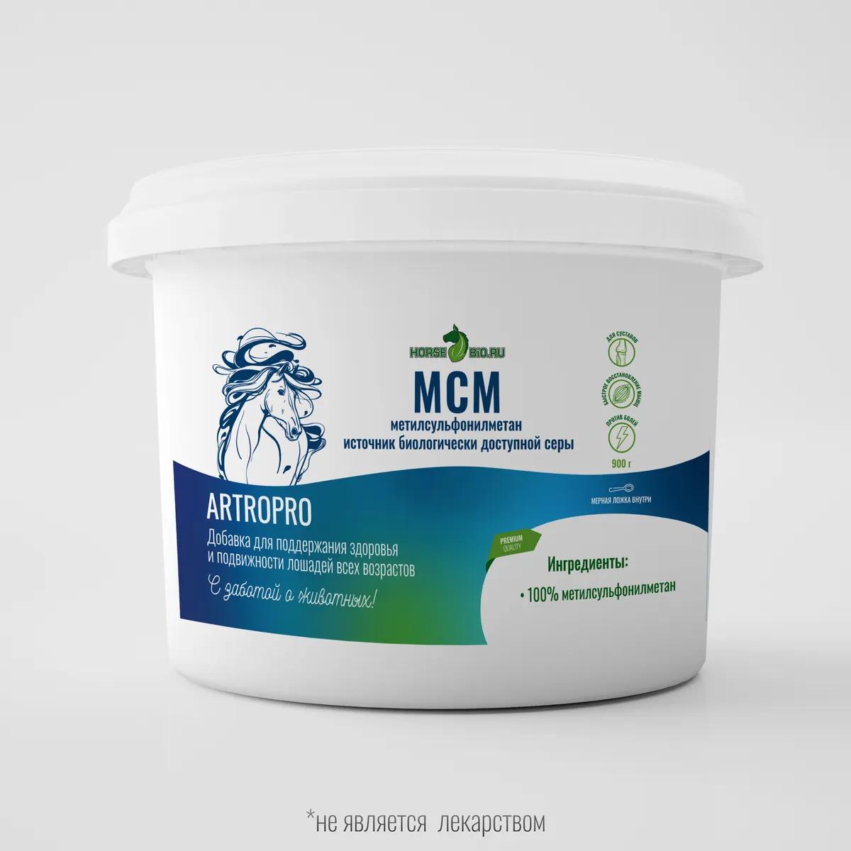 Подкормка МСМ ArtroPro для лошадей, 900 г