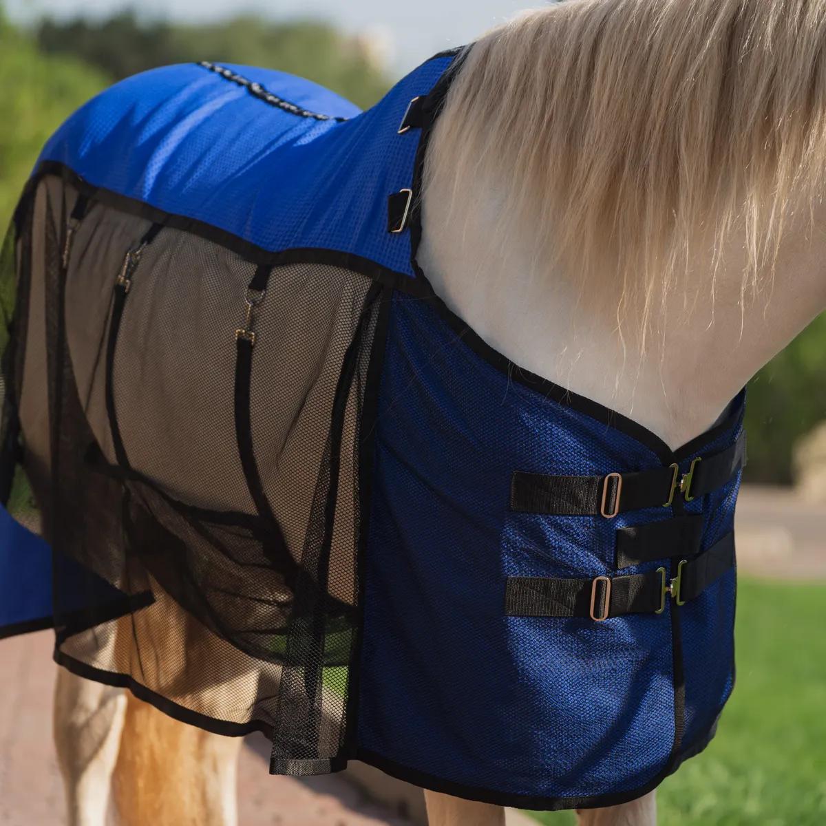 Попона антимоскитная FAVORITE HORSE Ultra-Light (синяя)