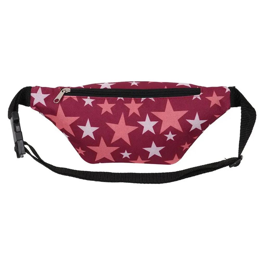 Сумка на пояс, длина 31 см (цвет бордовый со звёздами) (Good Bag)