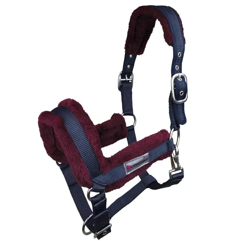 Недоуздок Horsenjoy Royal сине-бордовый Full