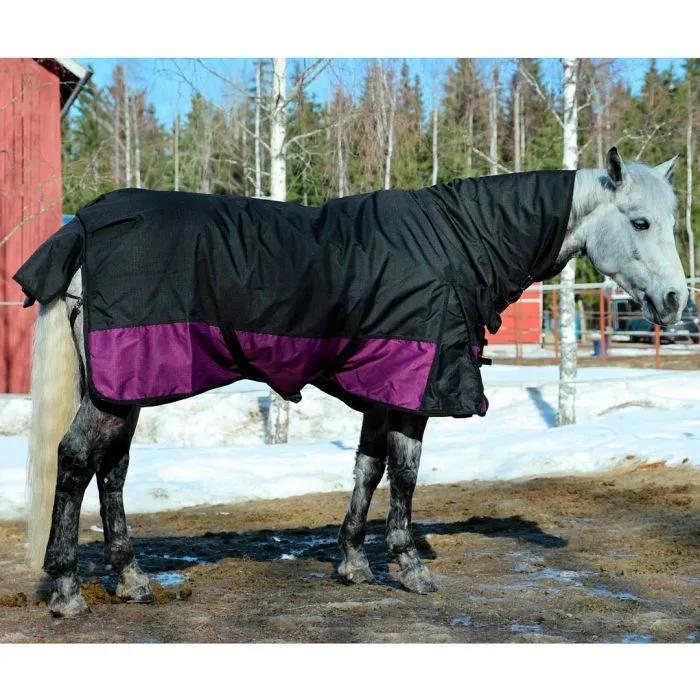 Попона Equitare прогулочная с капором, на флисе, 165, фиолетовая