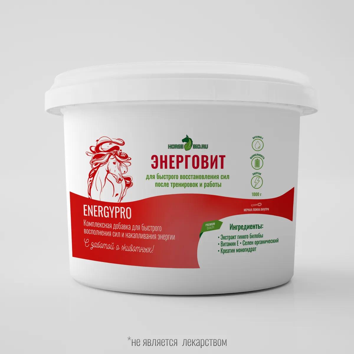 ЭнергоВит EnergyPro для лошадей, 1000 г