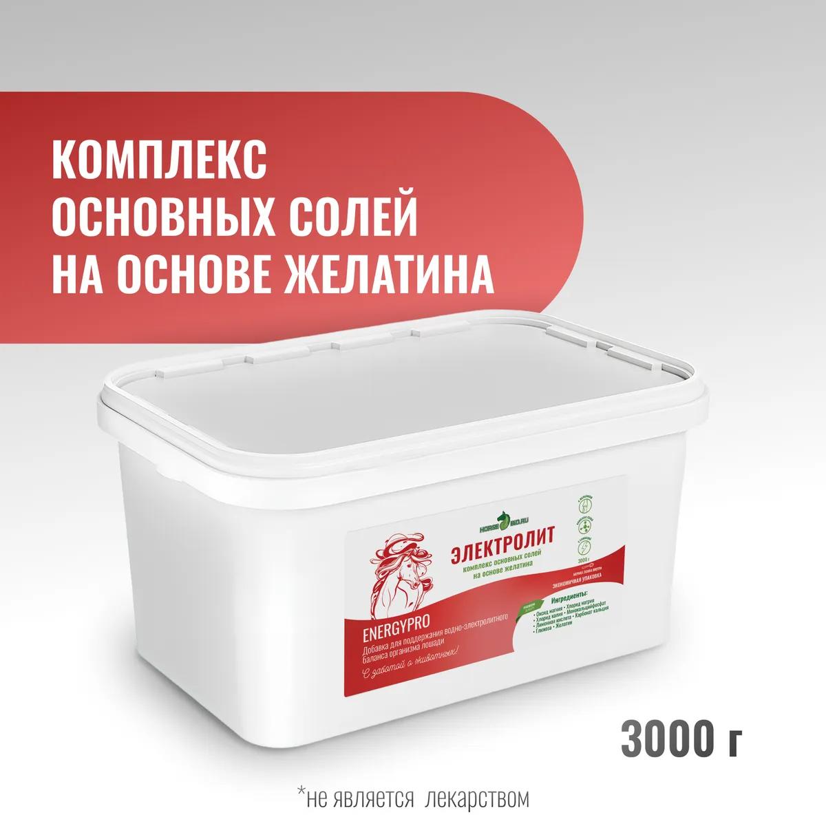 Электролит EnergyPro для лошадей MAXI, 3000 г