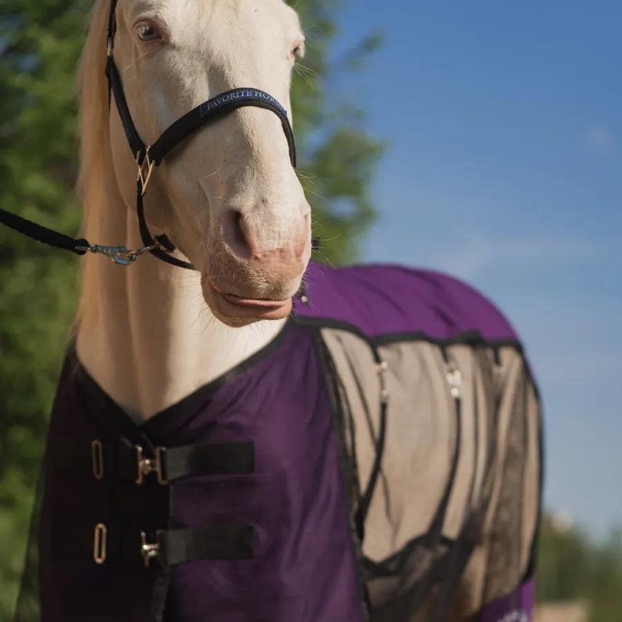 Попона антимоскитная FAVORITE HORSE Ultra-Light (фиолетовая)