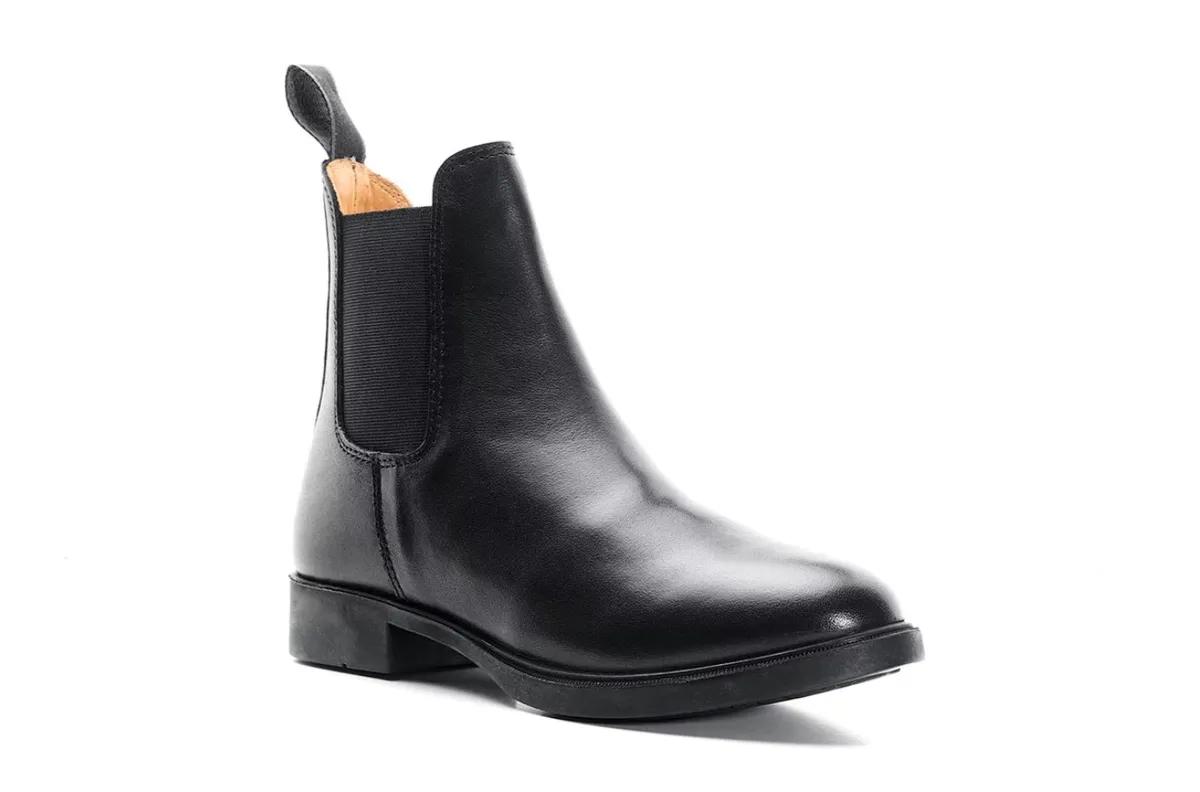 Ботинки York Negro Chelsea кожанные, черные, 38