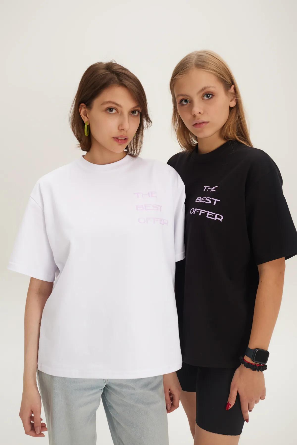 Футболка CloRide черная "The Best Offer", M