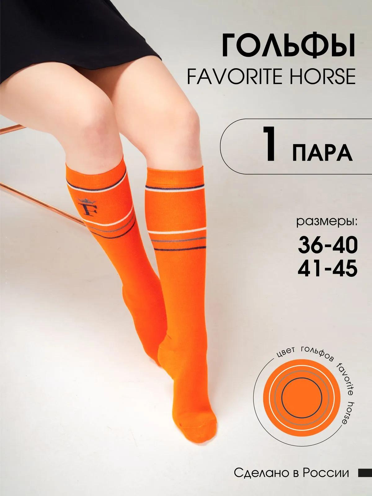 Гольфы FAVORITE HORSE 1 пара 41-45 (оранжевые, унисекс)
